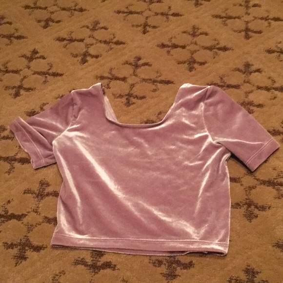Authentic american apparel blush velvet crop top - Picture 3 of 3